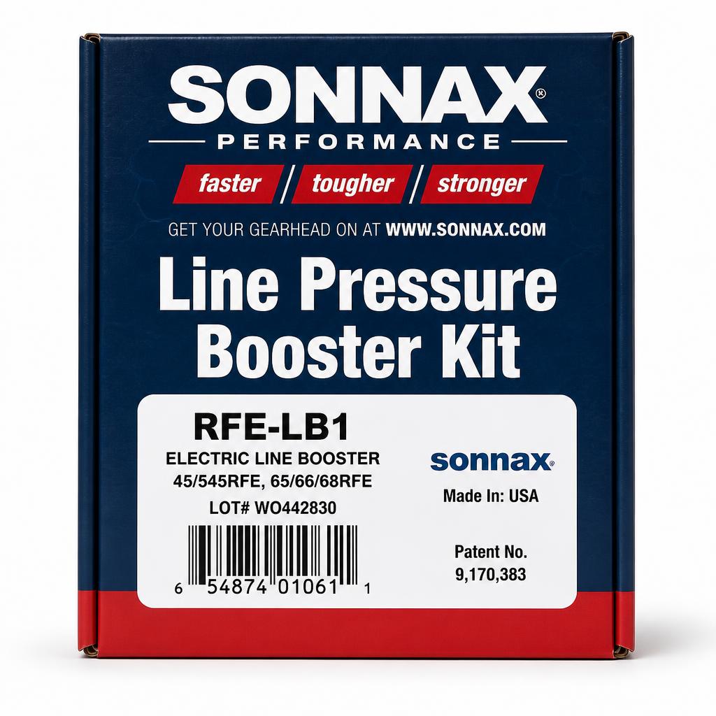 Sonnax RFE-LB1 Verpackung Produktnummer Barcode Kompatibilität 45RFE 545RFE 65RFE 66RFE 68RFE Made in USA